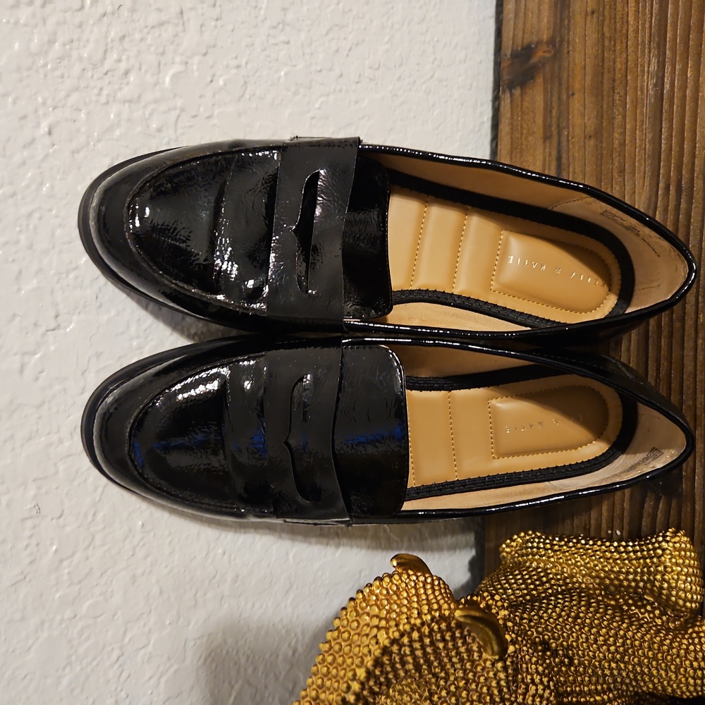Kelly and Katie - black loafers - Size 10W